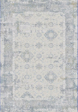 Castilla Cream And Silver Area Rug, 3.11'x5.7'