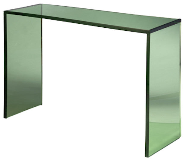 ColorBurst Acrylic Console Table, Green, 16"d X 48"l X 32"h