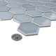 Hudson Due 2" Hex Slate Porcelain Floor and Wall Tile