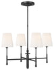 Capri Small Chandelier, Aged Iron