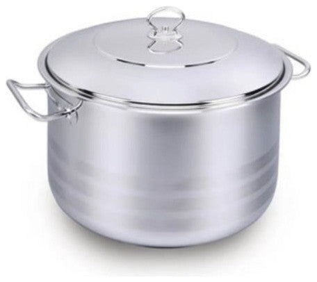 Korkmaz Astra Stainless Steel Capsulated Stockpot With Lid, 16 Quart