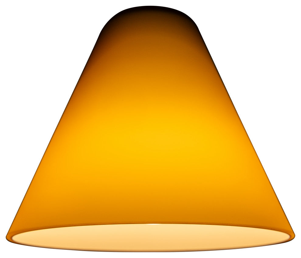 Inari Silk Martini Pendant Glass Shade, Amber