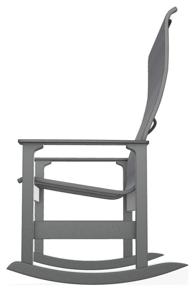 Leeward Sling Outdoor Supreme Rocker, Augustine Pewter/Graphite
