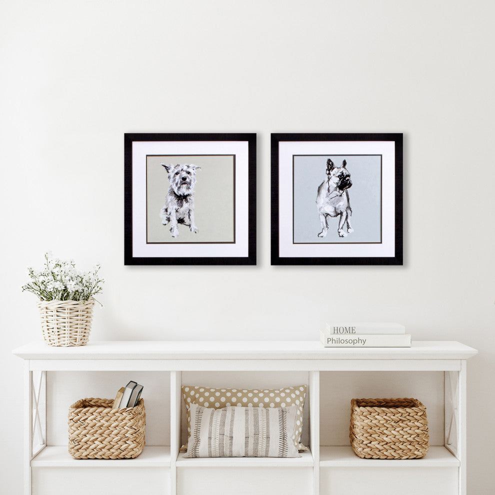 Modern Dog A, 2-Piece Set, Wall Art