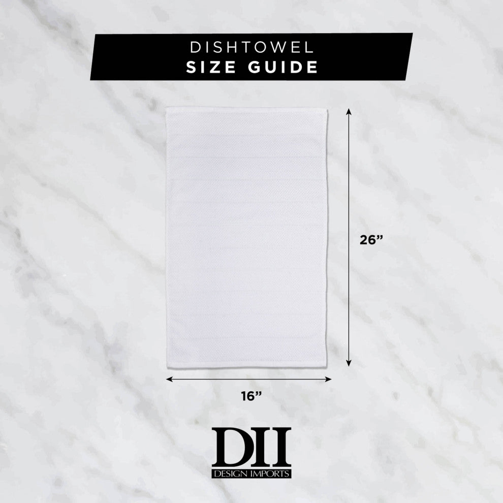 DII Solid Wine Windowpane Terry Dishtowel (Set of 4)