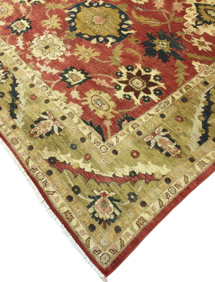 Peshawar Rue Rust Rug, 8'11x12'0