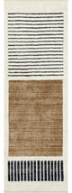 Nuloom Keeva Modern Striped Fringe Rug, Beige 2''8"x7''10"