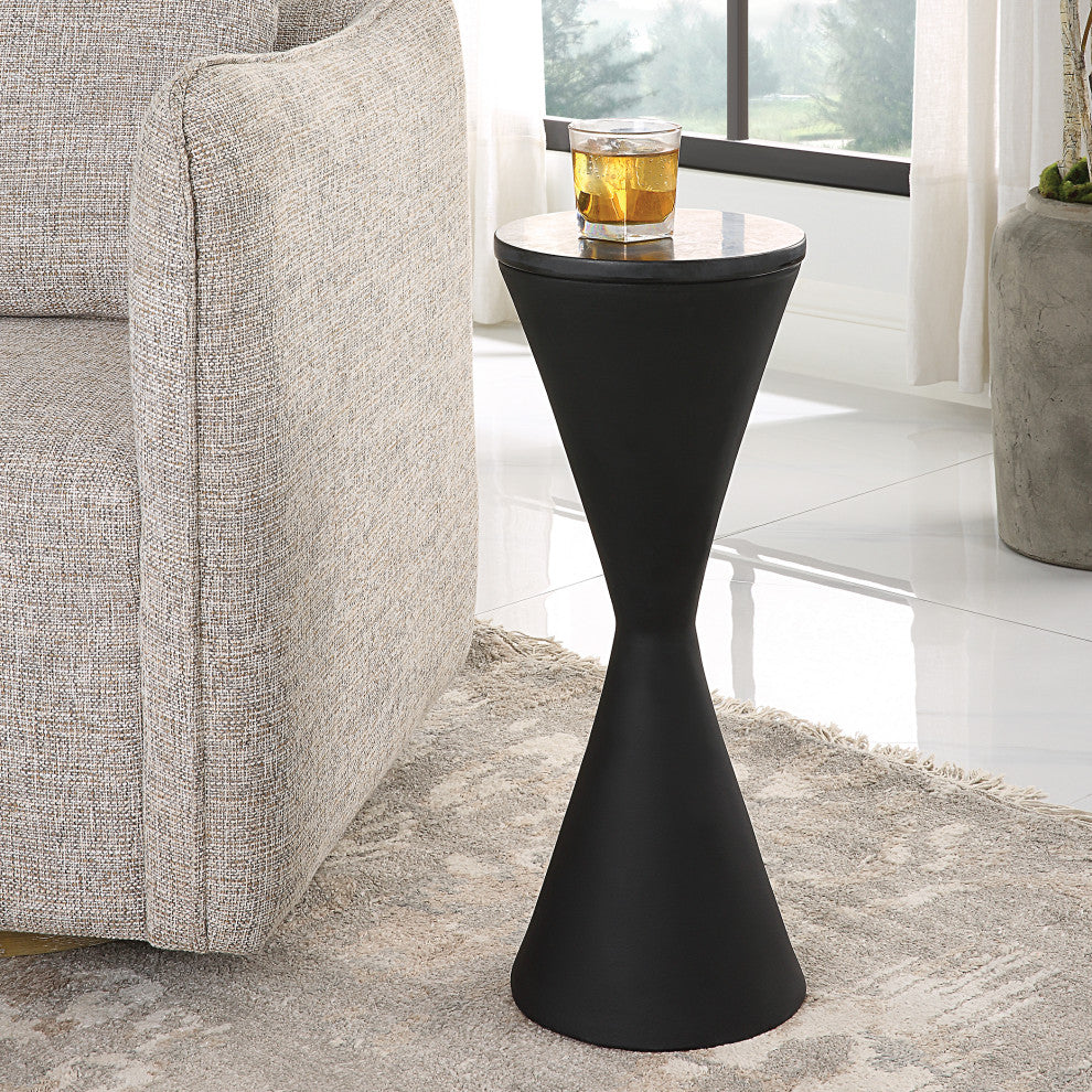 Uttermost Time's Up Hourglass Shaped Drink table
