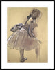 "Profile of a Dancer Upright" Framed Digital Print by Edgar Degas, 29x38"