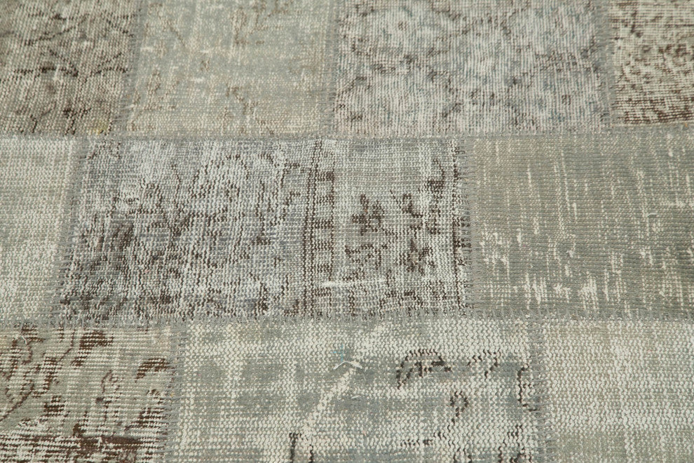 Rug N Carpet - Handwoven Oriental 7' 1" x 7' 1" Boho Round Patchwork Rug