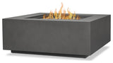 Real Flame Aegean Stainless Steel Fire Table with Conversion Kit in Slate Gray