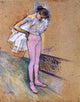 Henri De Toulouse-Lautrec Dancer Adjusting Her Tights Gallery Wrapped Canvas