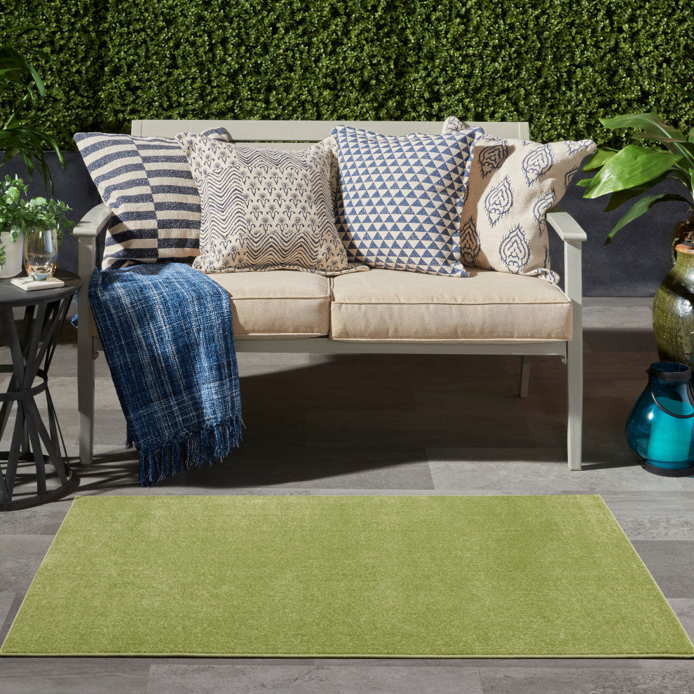 Nourison Essentials 3' x 5' Green Outdoor Area Rug