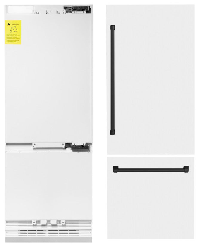 ZLINE Refrigerator With Internal Water, White Matte RBIV-WM-30-MB