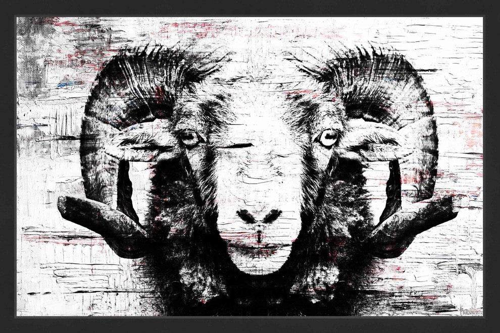 Parvez Taj "Staring Ram Eyes" Framed Painting Print, 30"x20"