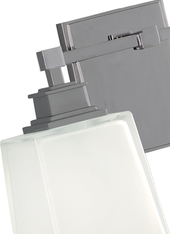Berwick 2-Light Bath and Vanity With Glass Shade, Satin Nickel