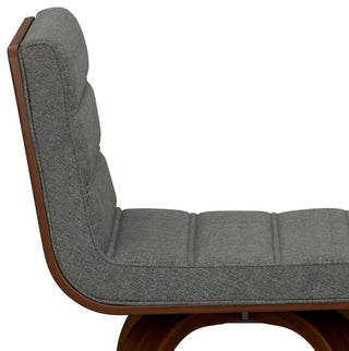 Roland Swivel Counter Height Stool, Grey Linen Look Fabric