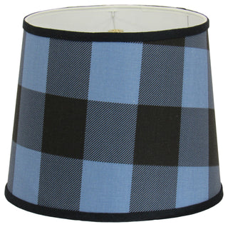 Blue and Black  Buffalo Check  Lamp Shade, 12"