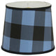 Blue and Black  Buffalo Check  Lamp Shade, 12"