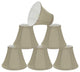 30008-6 Small Bell  Chandelier Clip On Lamp Shade Butter Creme 3"x6"x5"