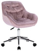 Ava Tufted Modern Chair with 360 Swivel Chair, Pink Velvet