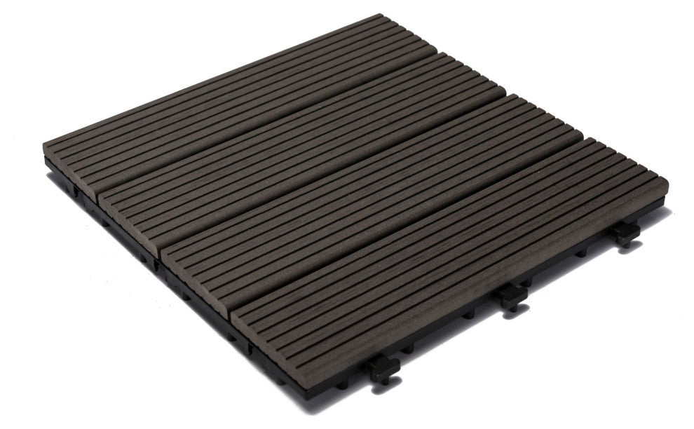 Courtyard Casual WPC Deck Tile, Set of 9, Gray