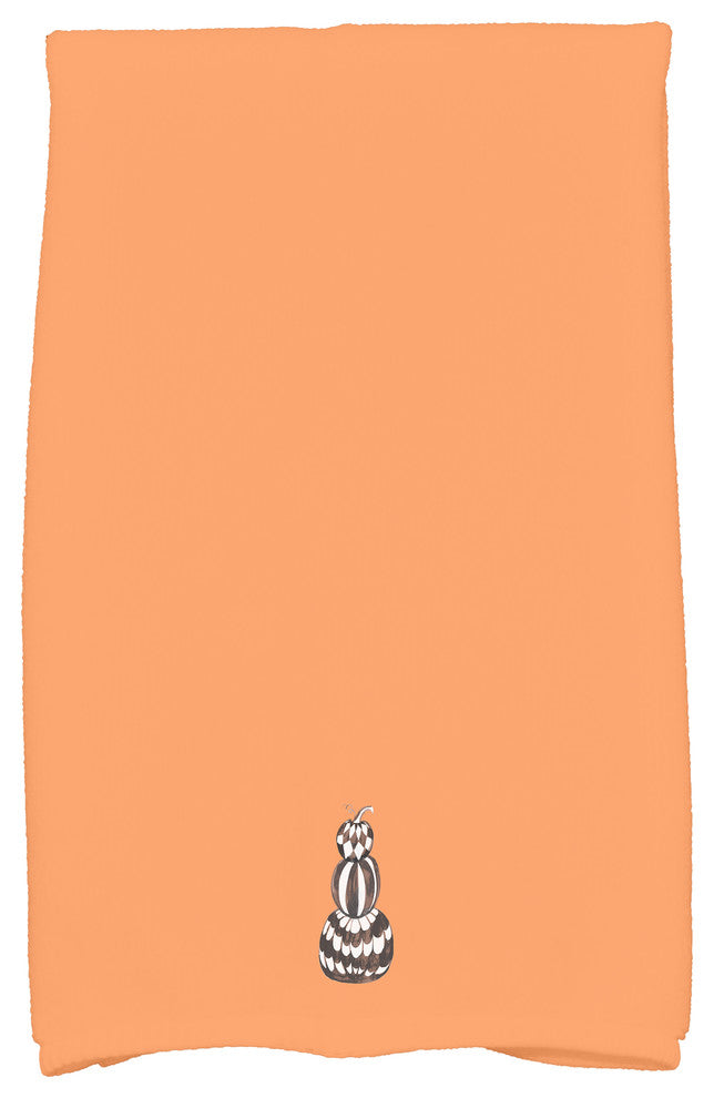 Pumpkin Stack 18"x30" Orange Halloween Hand Towel