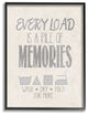 Soft Gray Textured Every Load Is A Pile of Memories, Framed, 24"x30"