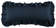 Washed Linen Ruffled Lumbar Pillow, 14" x 36", Navy, 1PC