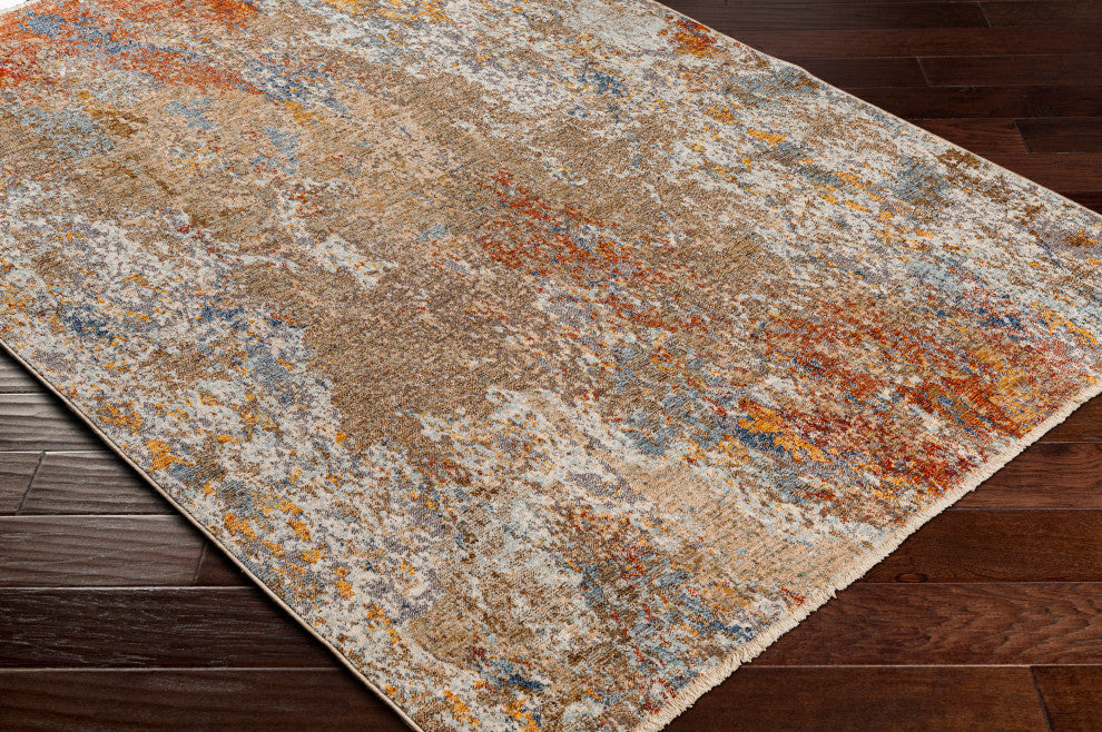 Misterio MST-2307 Brown Multi Machine Woven 5' x 7'8" Rug