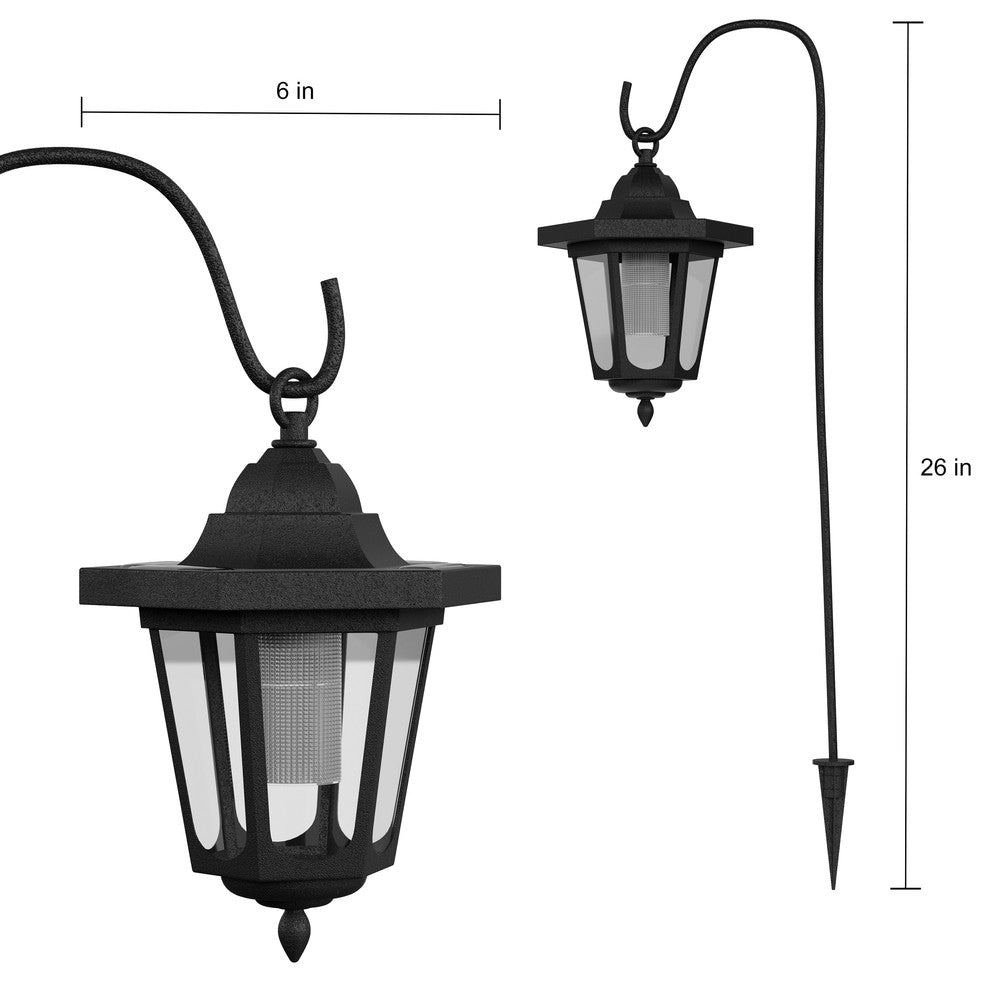 Hanging Solar Coach Lights- 26" Set of 2 by Pure Garden