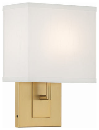Crystorama Brent 1 Light Vibrant Gold Sconce
