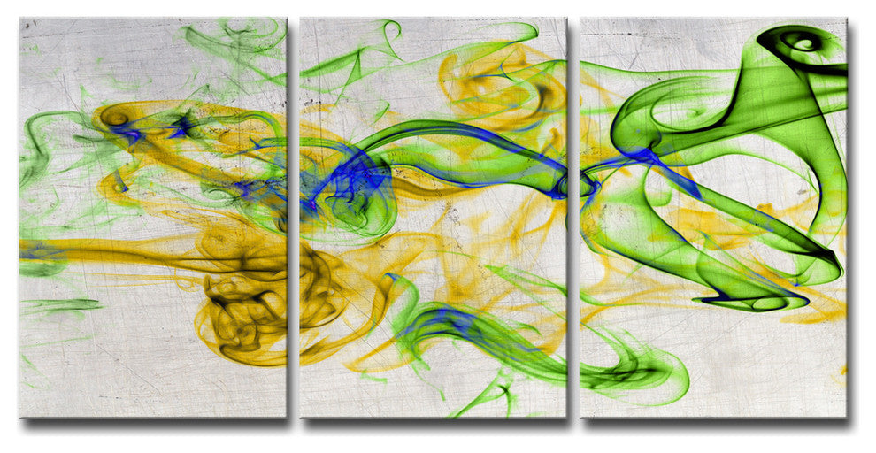 Ready2HangArt ''Glitzy Mist XV'' by Tristan Scott, 18"x36", 3 Piece Set