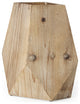 11" Natural Stain Geometric Wooden Vase