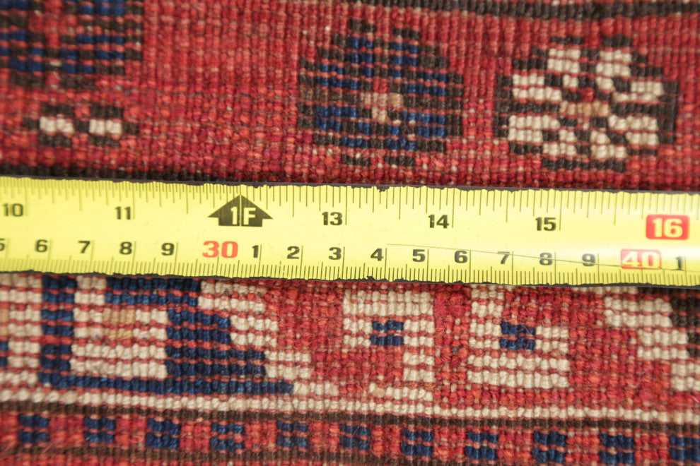 Consigned, Hand-Knotted Antique Oriental Traditional Russian Area Rug, Blue, 4x7