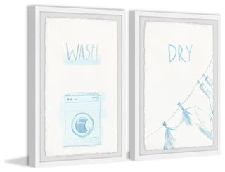 Wash Dry Diptych, 2-Piece Set, 30x45 Panels