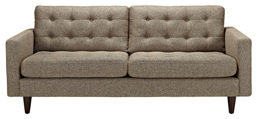 Modern Contemporary Living Room Upholstered Sofa Oatmeal