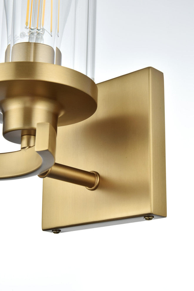 Elegant Lighting LD7316W5 Thane 10" Tall Bathroom Sconce - Satin Gold