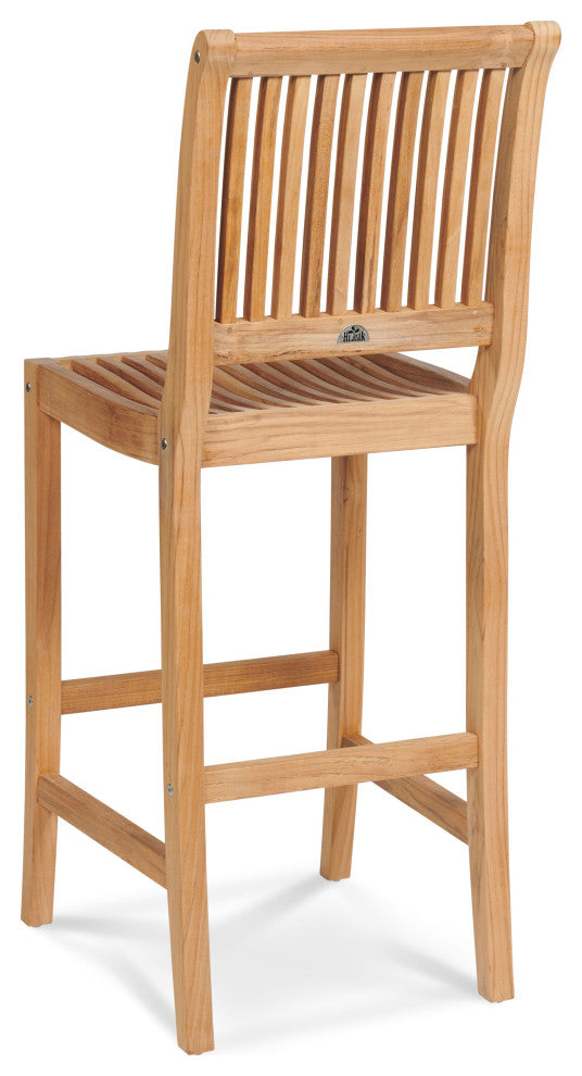 Palm Teak Outdoor Bar Chair