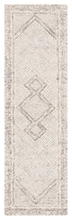 Safavieh Couture Abstract Collection, ABT345 Rug, Ivory/Grey, 2'3"x10'