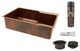 Premier Copper Products KSP3_KSFDB33229 Kitchen Sink and Drain Package