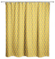Oval Pattern in Yellow Shower Curtain