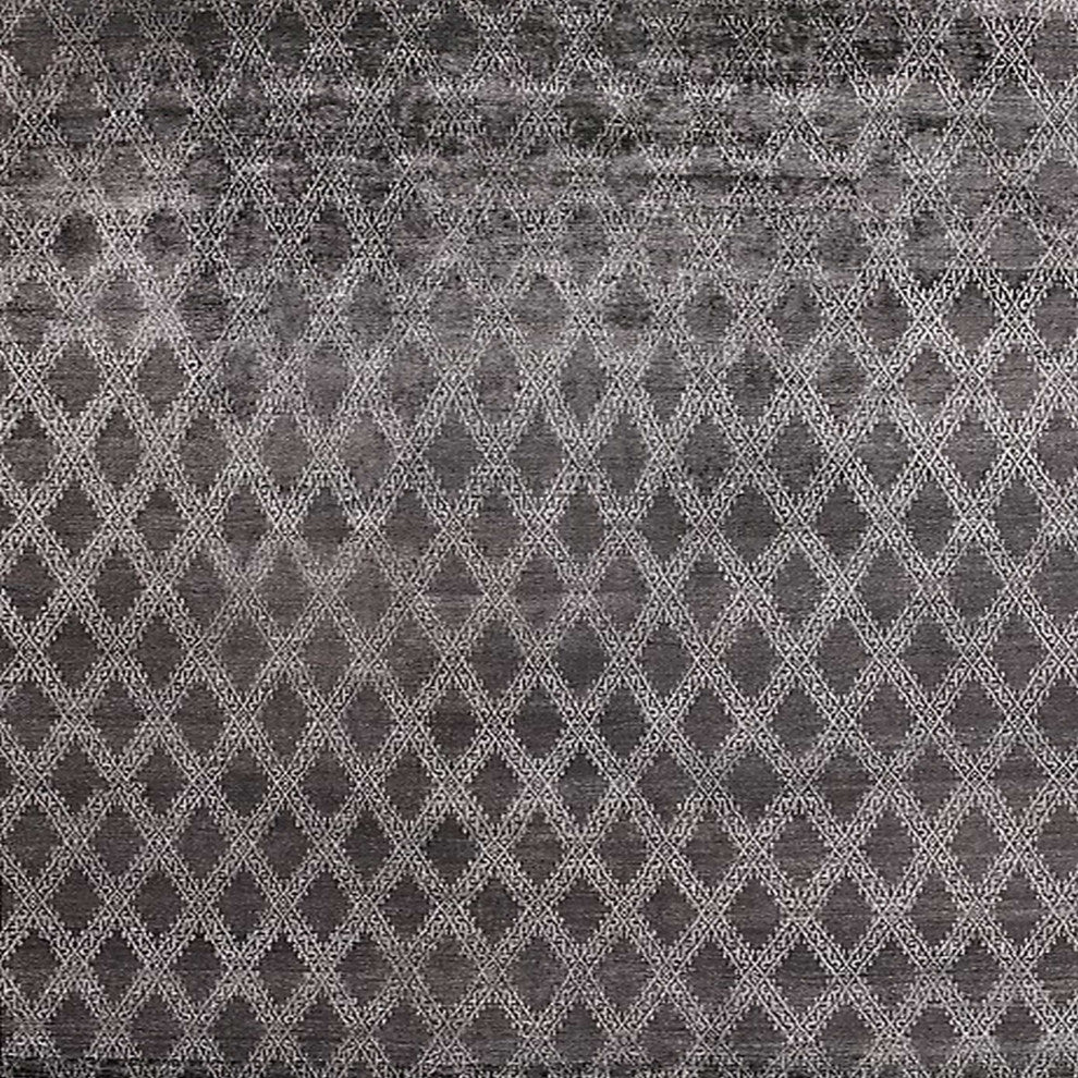 Ahgly Company Indoor Square Mid-Century Modern Area Rugs, 8' Square
