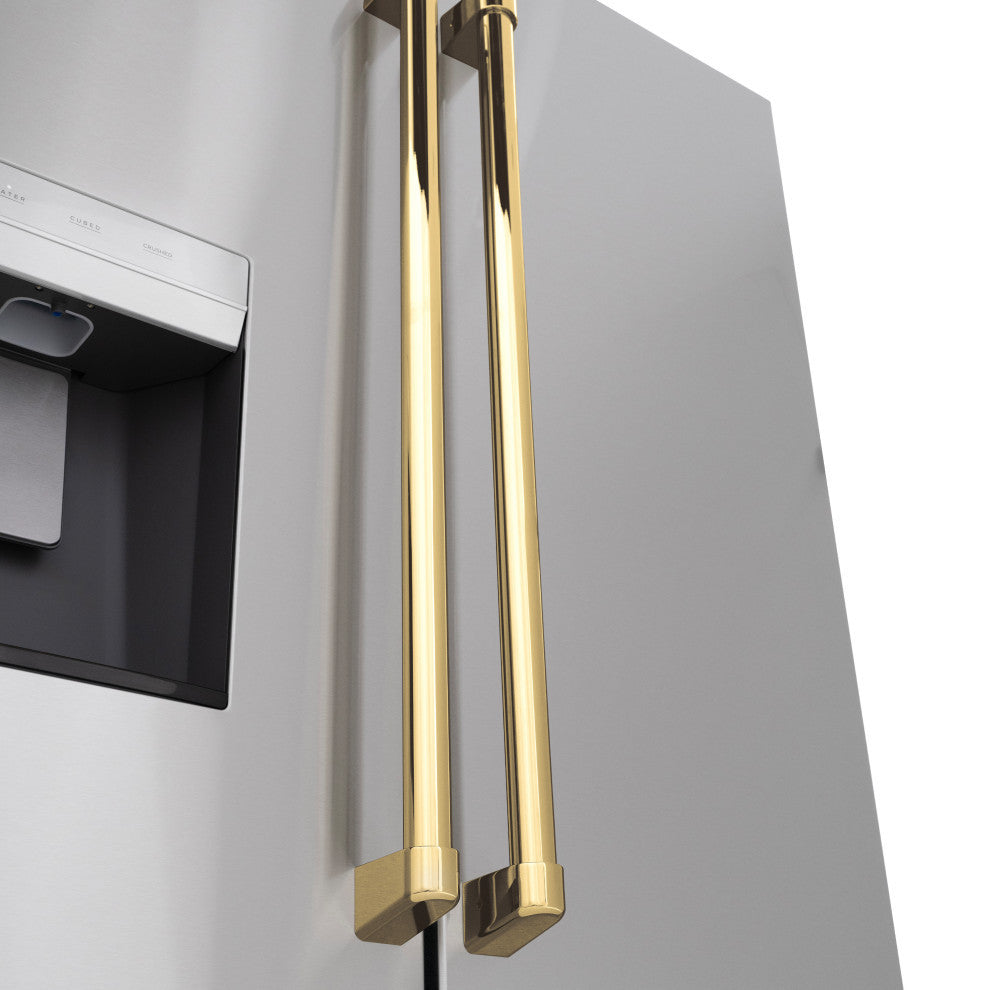 ZLINE 36" Standard Depth Refrigerator With Water, Stainless RSMZ-W-36-G