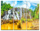 "Pongour Waterfall" Photography Metal Wall Art, 3 Panels, 36"x28"