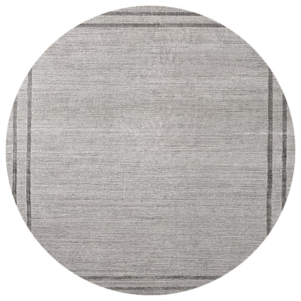 Ahgly Company Indoor Round Mid-Century Modern Area Rugs, 7' Round