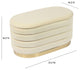 Lillian Cream Velvet Storage Bench