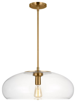 Largo 1-Light Indoor Extra Large Pendant Ceiling Light, Burnished Brass Gold