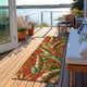 Indoor/Outdoor Tropics TC1 Paprika Machine Washable 2'3" x 7'6" Runner Rug