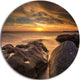 Rocky La Perouse Beach In Sydney, Seashore Disc Metal Artwork, 11"